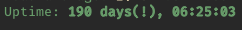 Server uptime